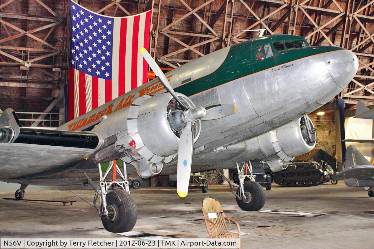 N56V, Douglas DC-3 C/N 33153, At Tillamook Air Museum , Oregon
