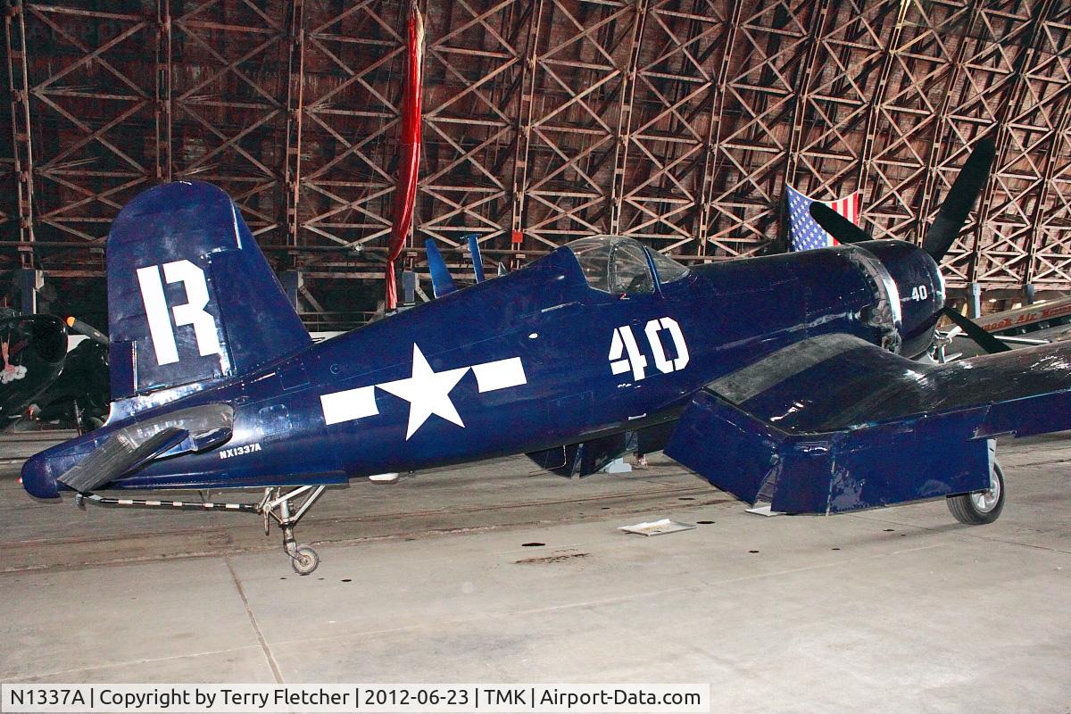N1337A, 1952 Vought F4U-7 Corsair C/N 977, At Tillamook Air Museum , Oregon