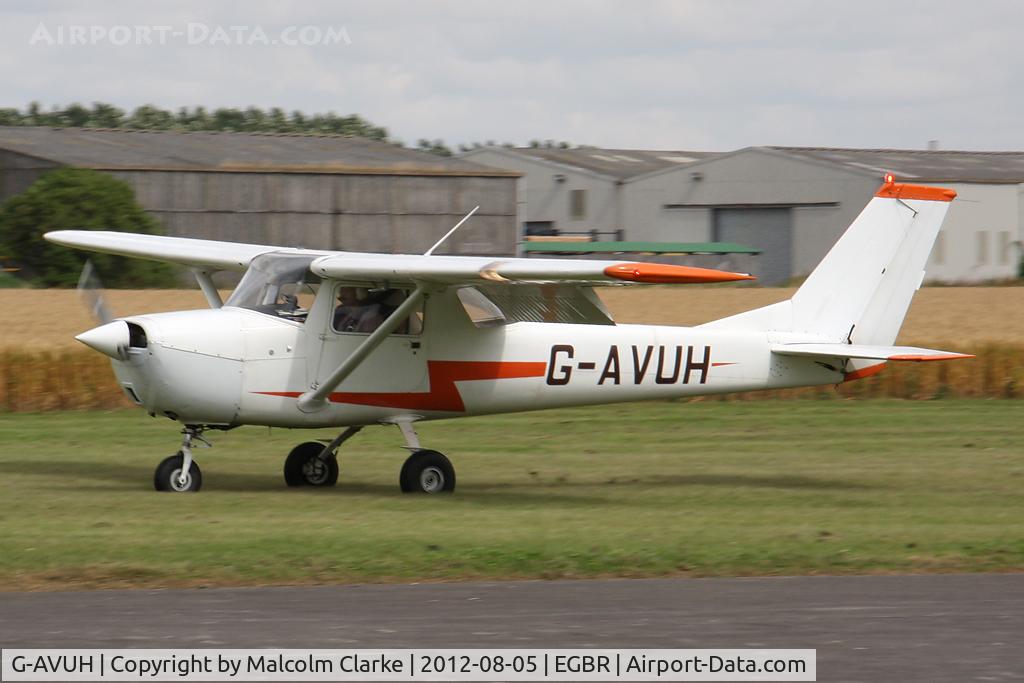 G-AVUH, 1967 Reims F150H C/N 0244, Reims F150H at The Real Aeroplane Club's Summer Madness Fly-In, Breighton Airfield, August 2012.