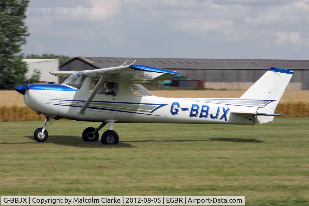 G-BBJX, 1974 Reims F150L C/N 1017, Reims F150L at The Real Aeroplane Club's Summer Madness Fly-In, Breighton Airfield, August 2012.
