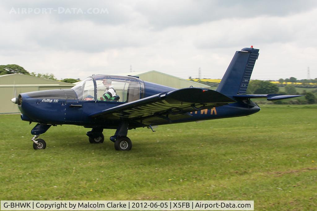 G-BHWK, 1967 Morane-Saulnier MS-880B Rallye Club C/N 870, Morane-Saulnier MS880B Rallye Club at Fishburn Airfield, June 2012.