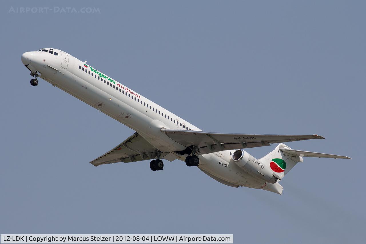 LZ-LDK, 1987 McDonnell Douglas MD-82 (DC-9-82) C/N 49432/1378, Bulgarian Air Charter