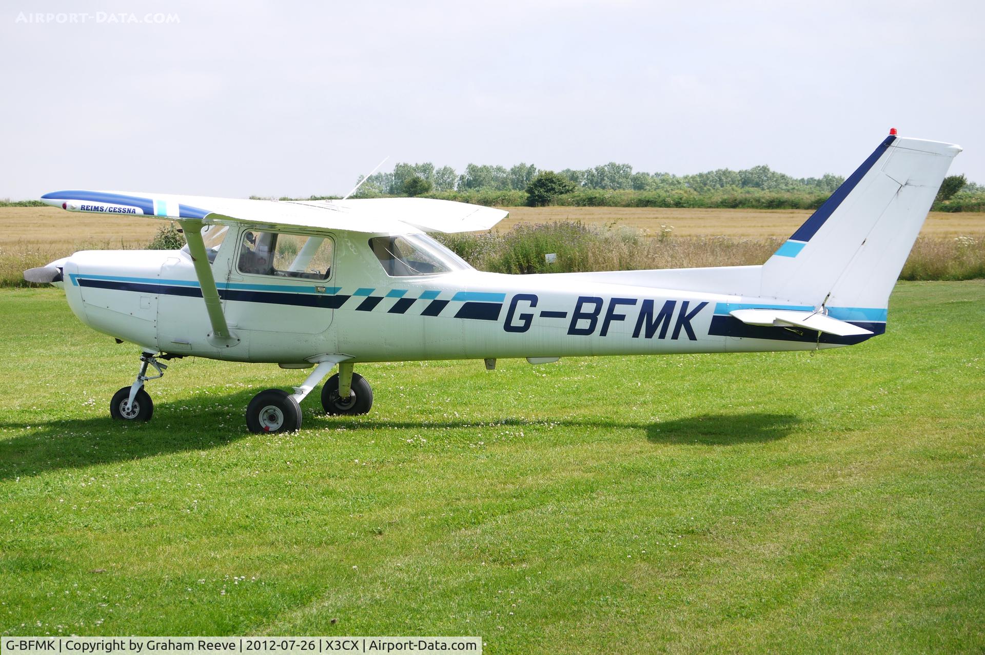 G-BFMK, 1978 Reims FA152 Aerobat C/N 0344, Parked at Northrepps.