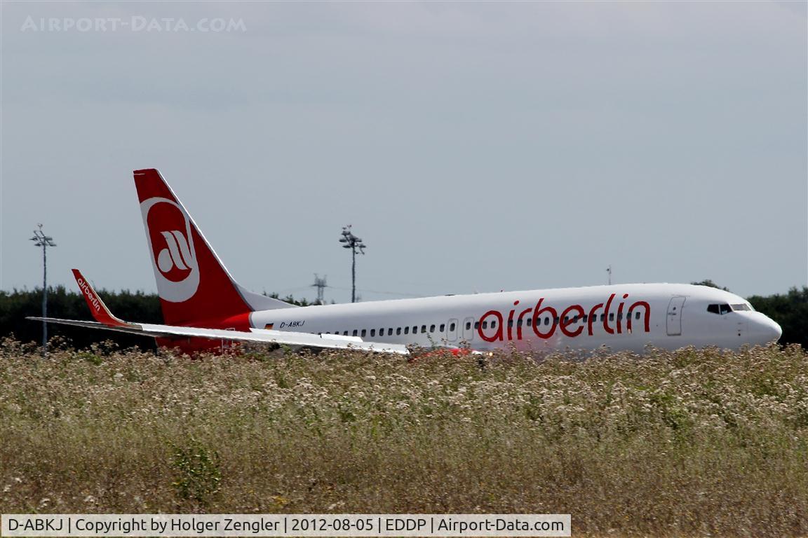 D-ABKJ, 2010 Boeing 737-86J C/N 37749, No really a emergency case but carelessness of LEJ staff....
