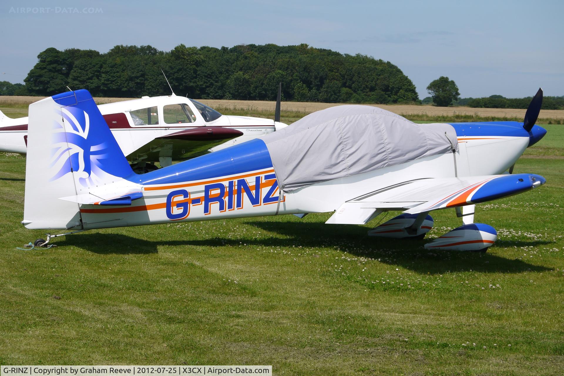 G-RINZ, 2006 Vans RV-7 C/N PFA 323-13982, Parked at Northrepps.