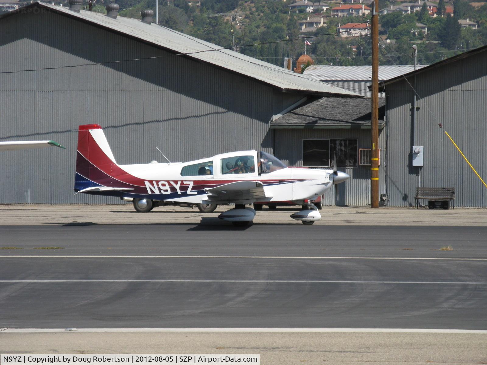 N9YZ, 1975 Grumman American AA-5A Cheetah C/N AA5-0822, 1975 Grumman American AA-5A CHEETAH, Lycoming O-320 150 Hp, taxi