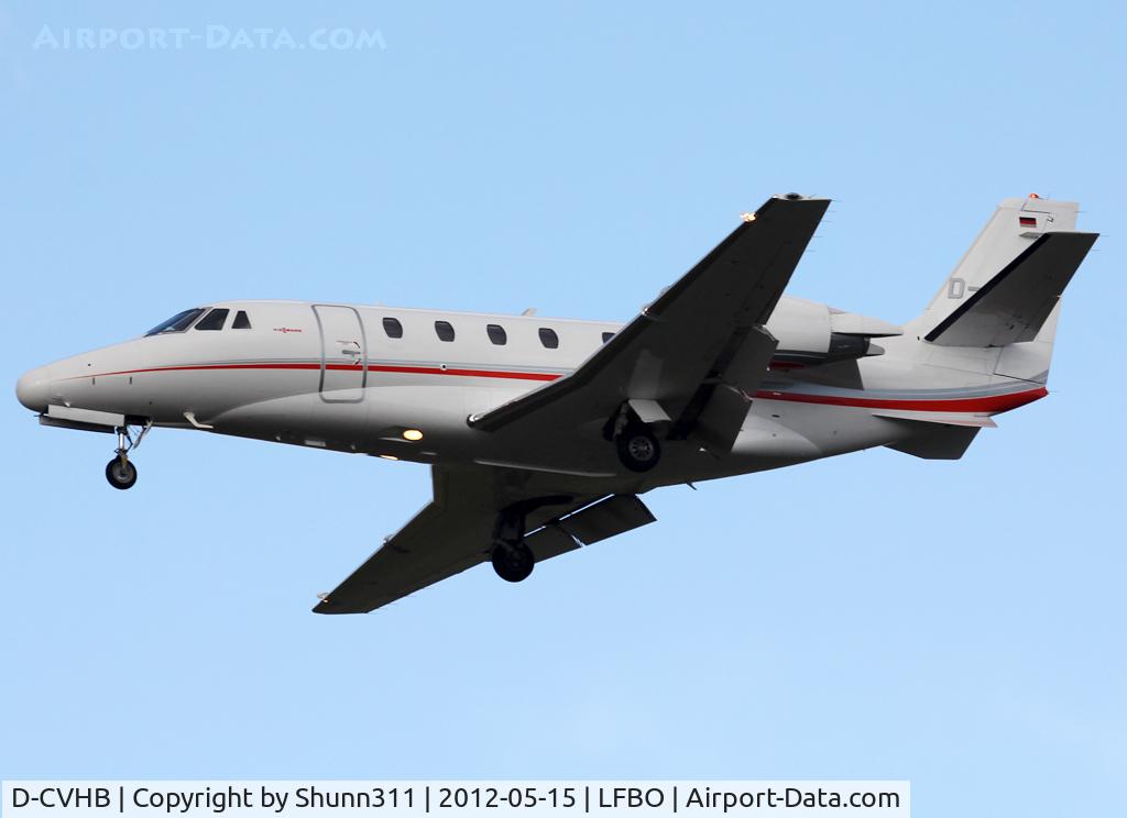D-CVHB, 2007 Cessna 560XL Citation XLS C/N 560-5688, Landing rwy 32L