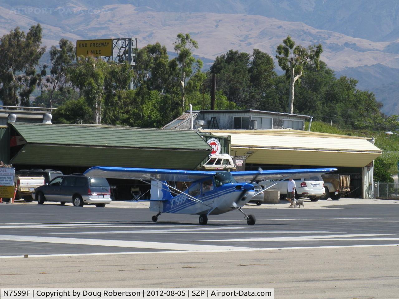 N7599F, 1970 Champion 7ECA Citabria C/N 745-70, 1970 Champion 7ECA CITABRIA, Lycoming O-235 115 Hp, Young Eagles Flight, taking the active