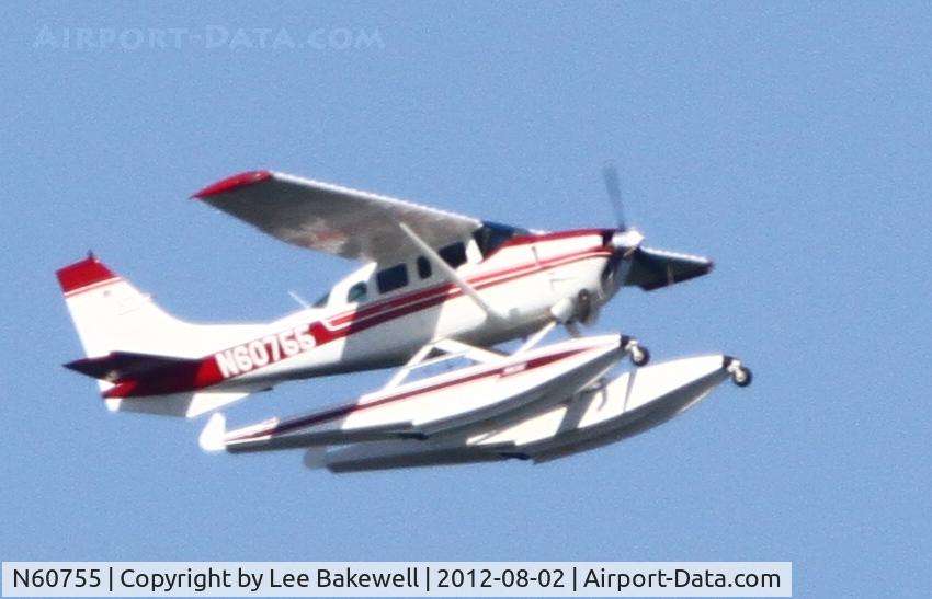 N60755, 1973 Cessna TU206F Turbo Stationair C/N U20602043, While operating out of Forest Lake MN