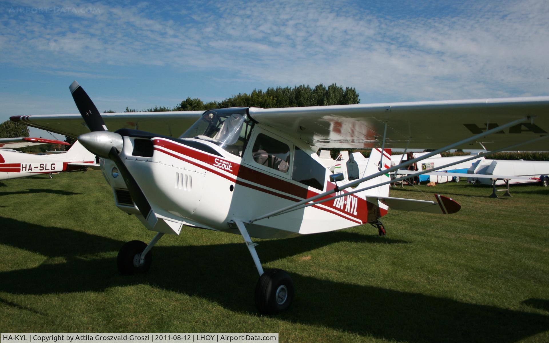 HA-KYL, 1976 Bellanca 8GCBC Scout C/N 199-76, Ocseny Airport, Hungary LHOY - 21st Gemenc Cup and 56 Hungarian National Gliding Championships