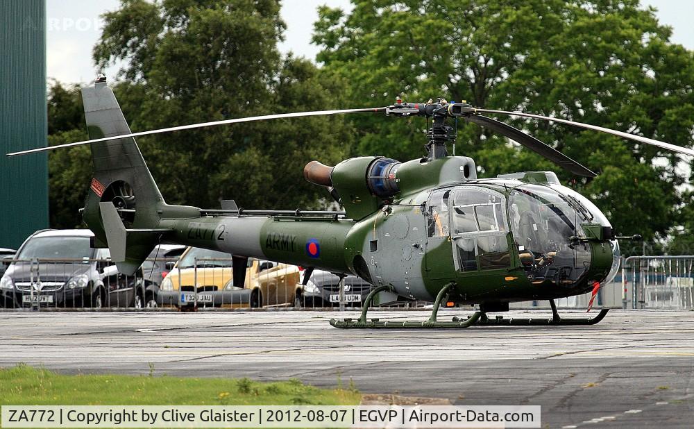 ZA772, 1980 Westland SA-341B Gazelle AH1 C/N WA1814, First Flight on 1980-08-27