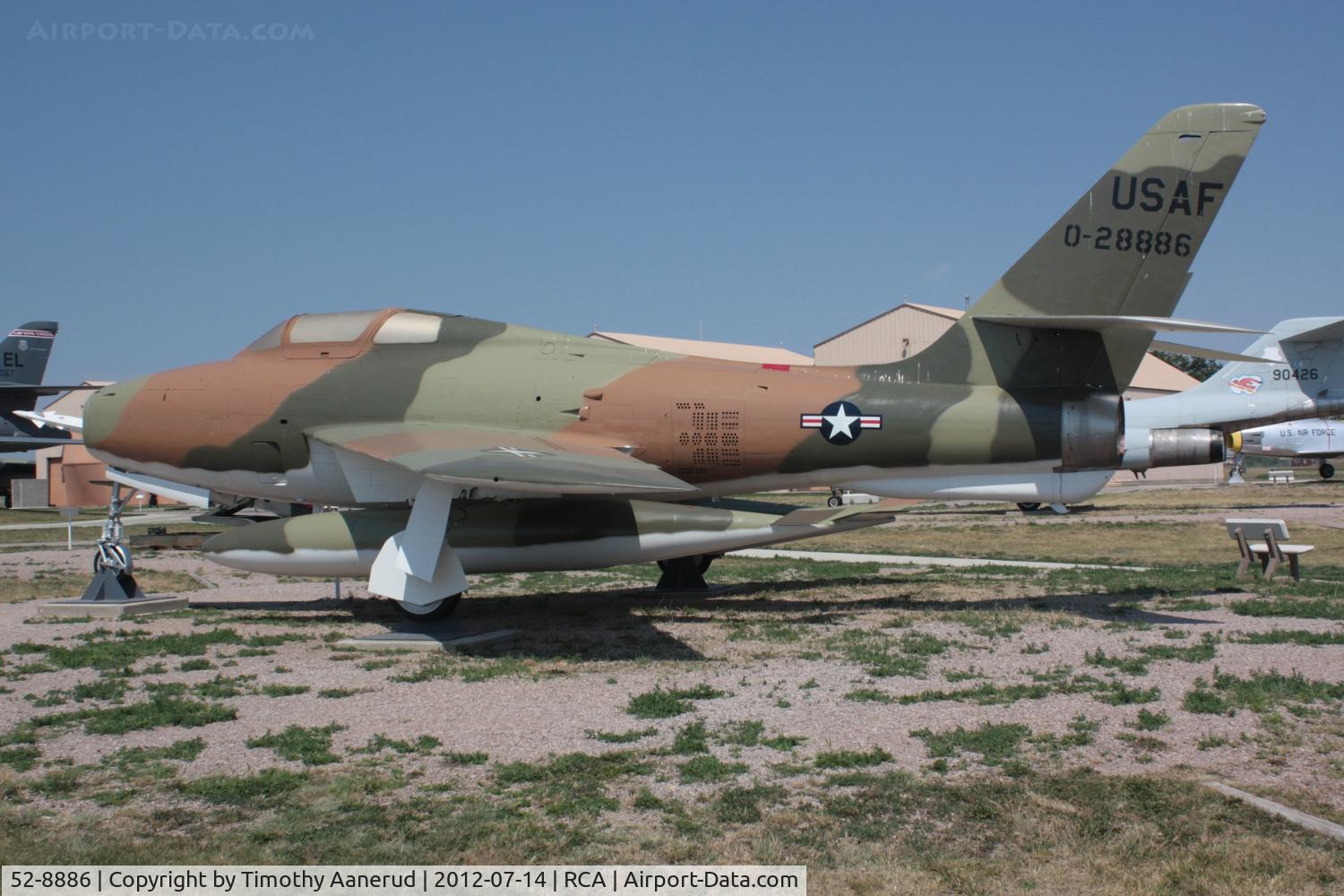 52-8886, 1952 General Motors F-84F-46-GK Thunderstreak C/N Not found 52-8886, 1952 Republic F-84F-46-GK Thunderstreak, c/n: unknown