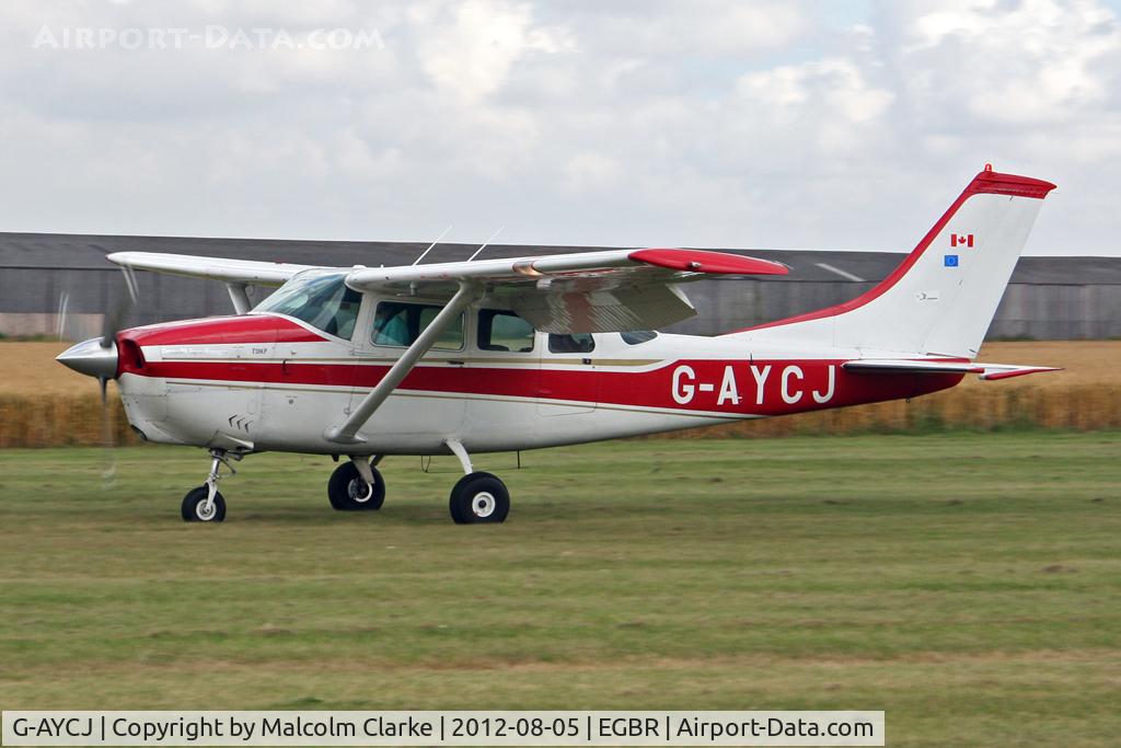 G-AYCJ, 1968 Cessna TP206D Turbo Super Skylane C/N T206-0552, Cessna TP206D Super Skylane at The Real Aeroplane Club's Summer Madness Fly-In, Breighton Airfield, August 2012.