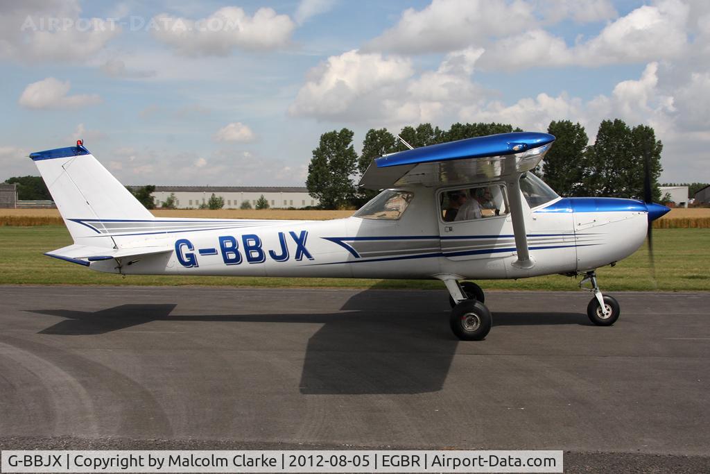 G-BBJX, 1974 Reims F150L C/N 1017, Reims F150L at The Real Aeroplane Club's Summer Madness Fly-In, Breighton Airfield, August 2012.