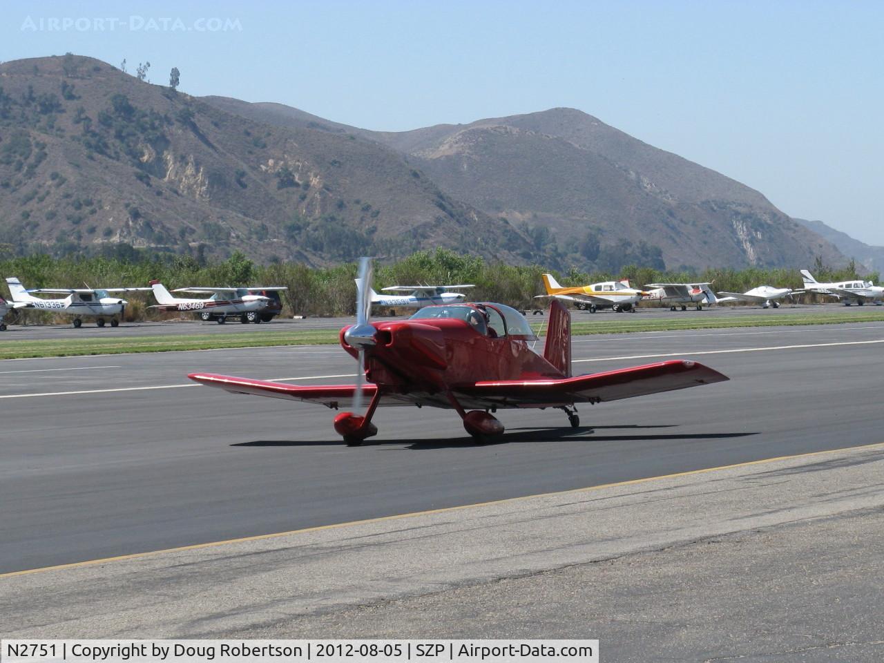 N2751, 1976 Thorp T-18 Tiger C/N 300, 1976 Stork THORP T-18 TIGER, Lycoming O&VO-360 180 Hp, first flight of a Thorp T-18 was 12 May 1964, can be built with or without canopy, taxi