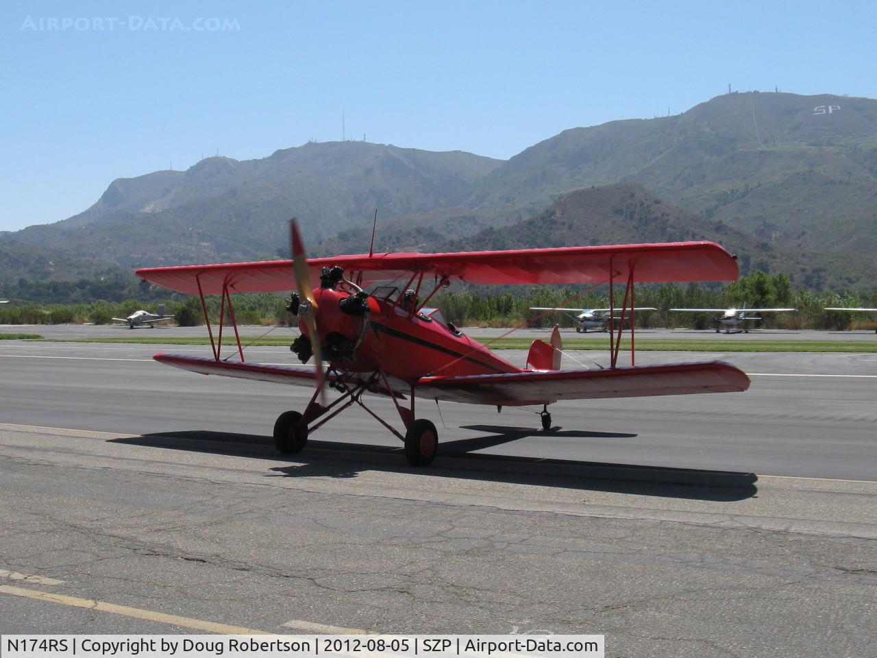 N174RS, 1936 Fleet 7B C/N 62, 1937 Fleet 7B, Kinner 5B 125 Hp 5 cylinder radial, taxi