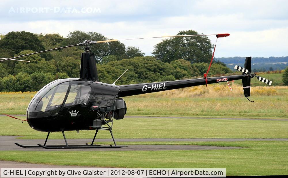 G-HIEL, 1989 Robinson R22 Beta C/N 1120, Originally owned to and Trading as, Hields Aviation in September 1989 and currently with Crown Helicopters Ltd since March 2011.