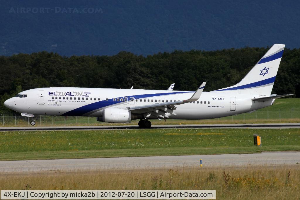 4X-EKJ, 2009 Boeing 737-85P C/N 35486, Landing in 23 from Tel Aviv