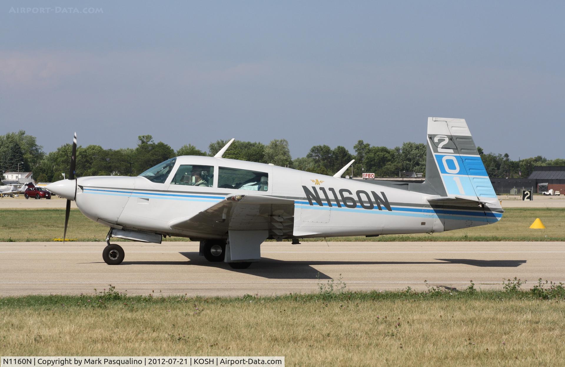 N1160N, 1982 Mooney M20J 201 C/N 24-1274, Mooney M20J