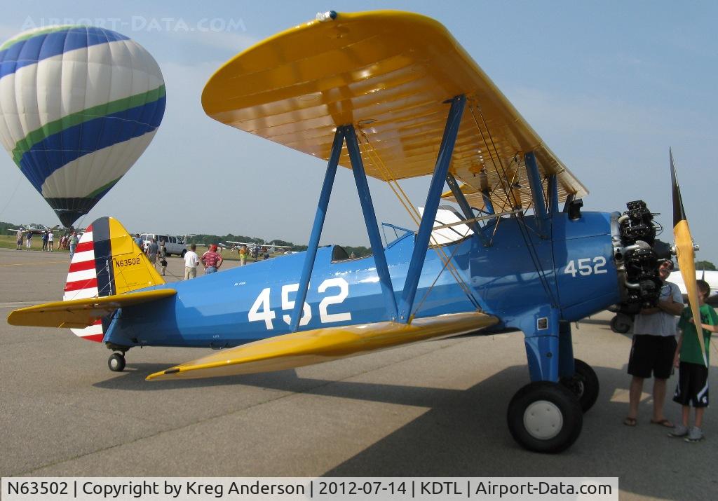 N63502, 1941 Boeing A75N1 C/N 75-2419, 2012 Detroit Lakes Water Carnival Fly-in