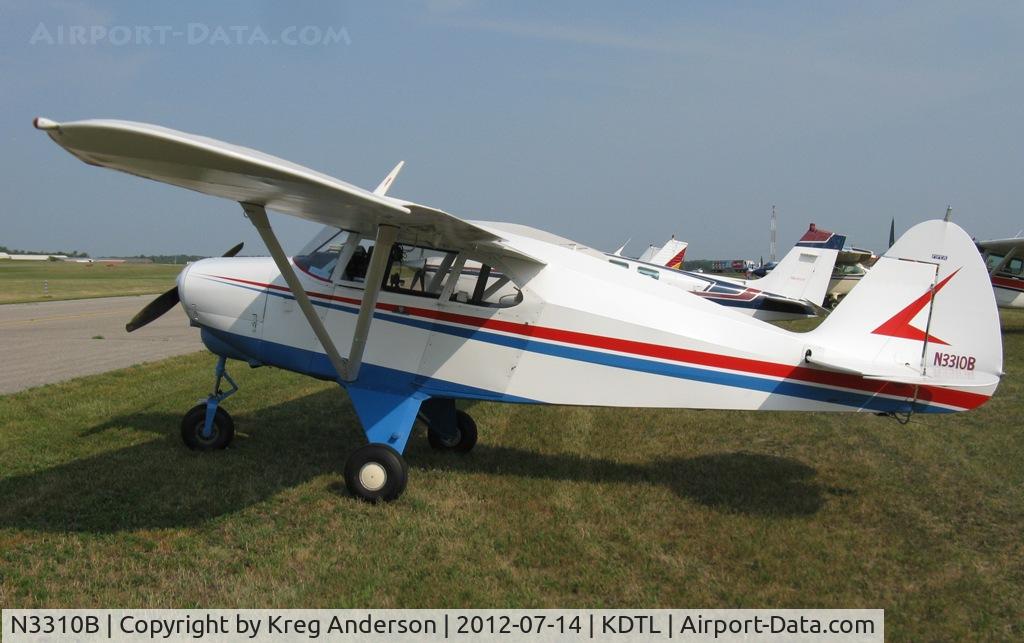 N3310B, 1954 Piper PA-22-135 Tri-Pacer C/N 22-2125, 2012 Detroit Lakes Water Carnival Fly-in