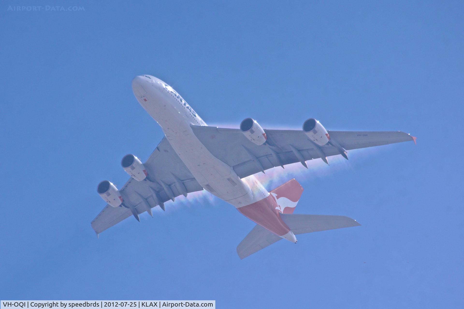 VH-OQI, 2010 Airbus A380-842 C/N 055, Qantas A380 performing 