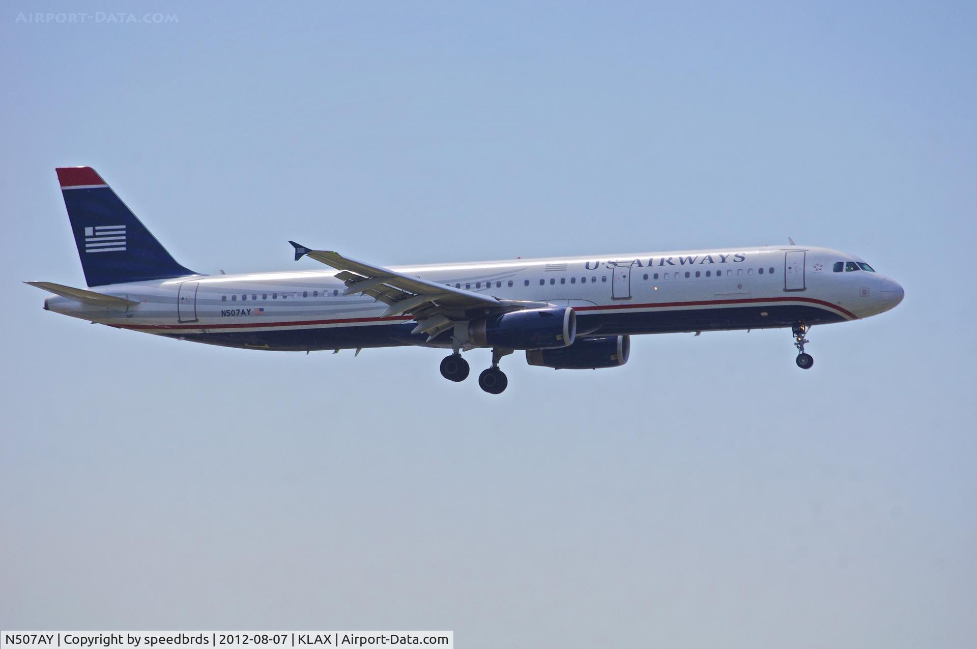 N507AY, 2008 Airbus A321-231 C/N 3712, US Airways A321