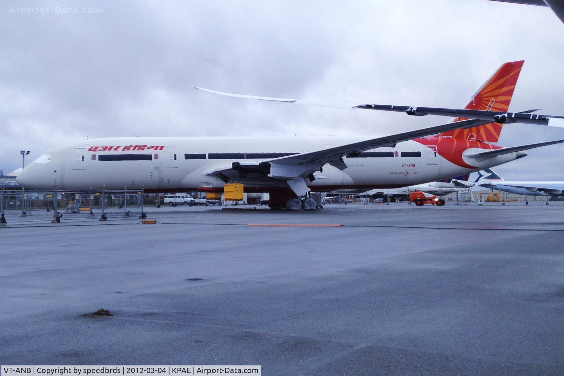 VT-ANB, 2011 Boeing 787-8 Dreamliner C/N 36274, Air India 787 