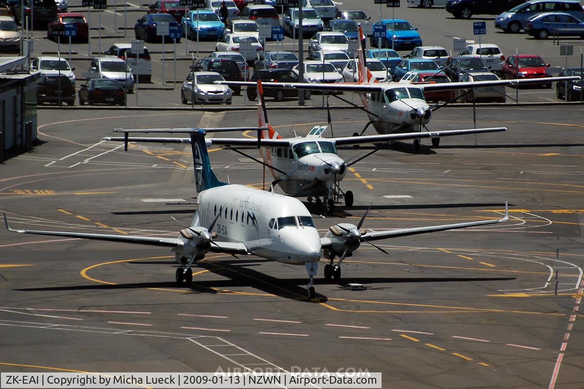 ZK-EAI, 2002 Raytheon Aircraft Company 1900D C/N UE-432, Great line-up, with teh Beech 1900D of Air NZ and two Cessna Grand Caravans of Sounds Air