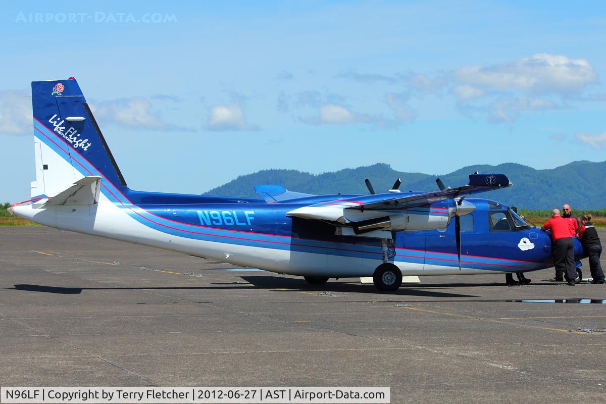 N96LF, 1976 Rockwell 690A Turbo Commander C/N 11336, Medical Flight At Astoria OR