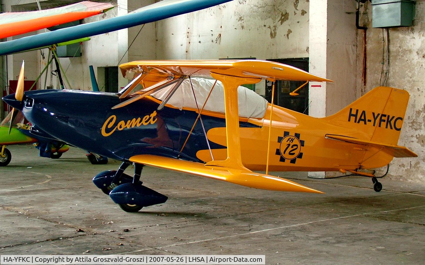 HA-YFKC, 2003 B & F Funk FK-12 Comet C/N 012-053, Szentkirályszabadja Airport, Hungary