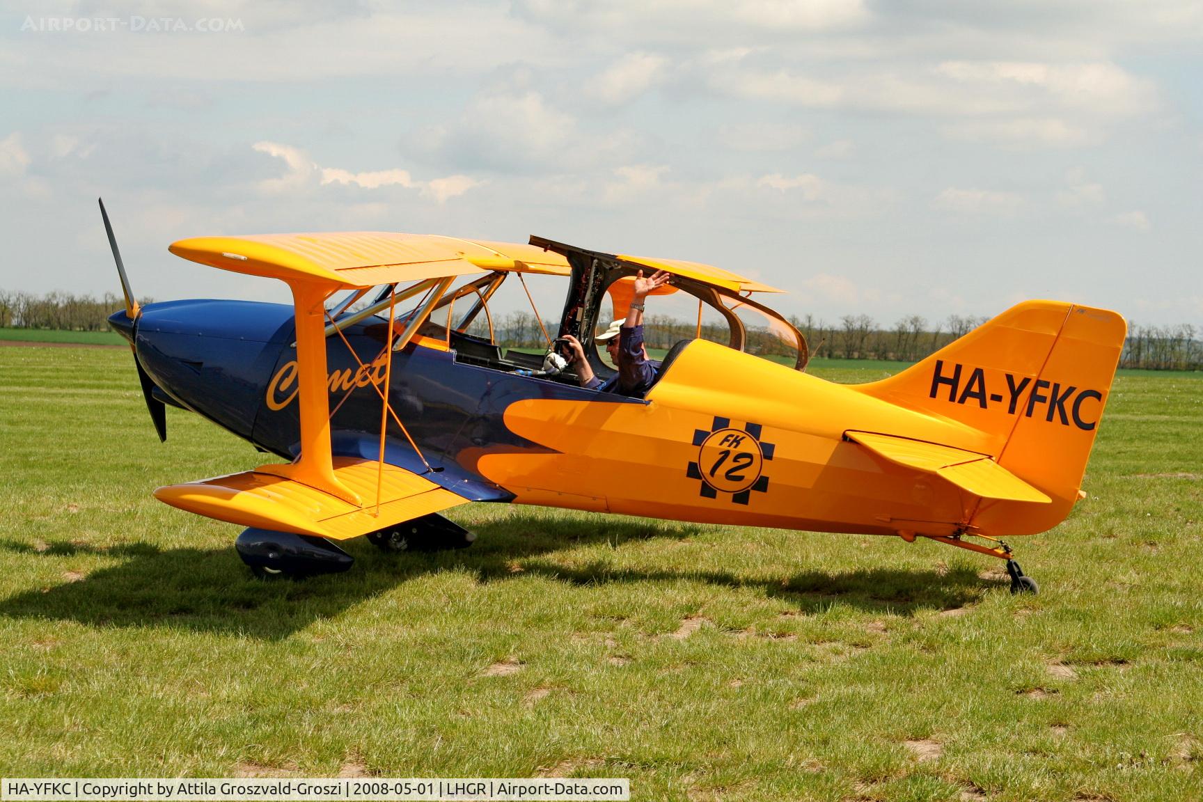 HA-YFKC, 2003 B & F Funk FK-12 Comet C/N 012-053, Gyuro Airfield, Hungary LHGR-Airshow