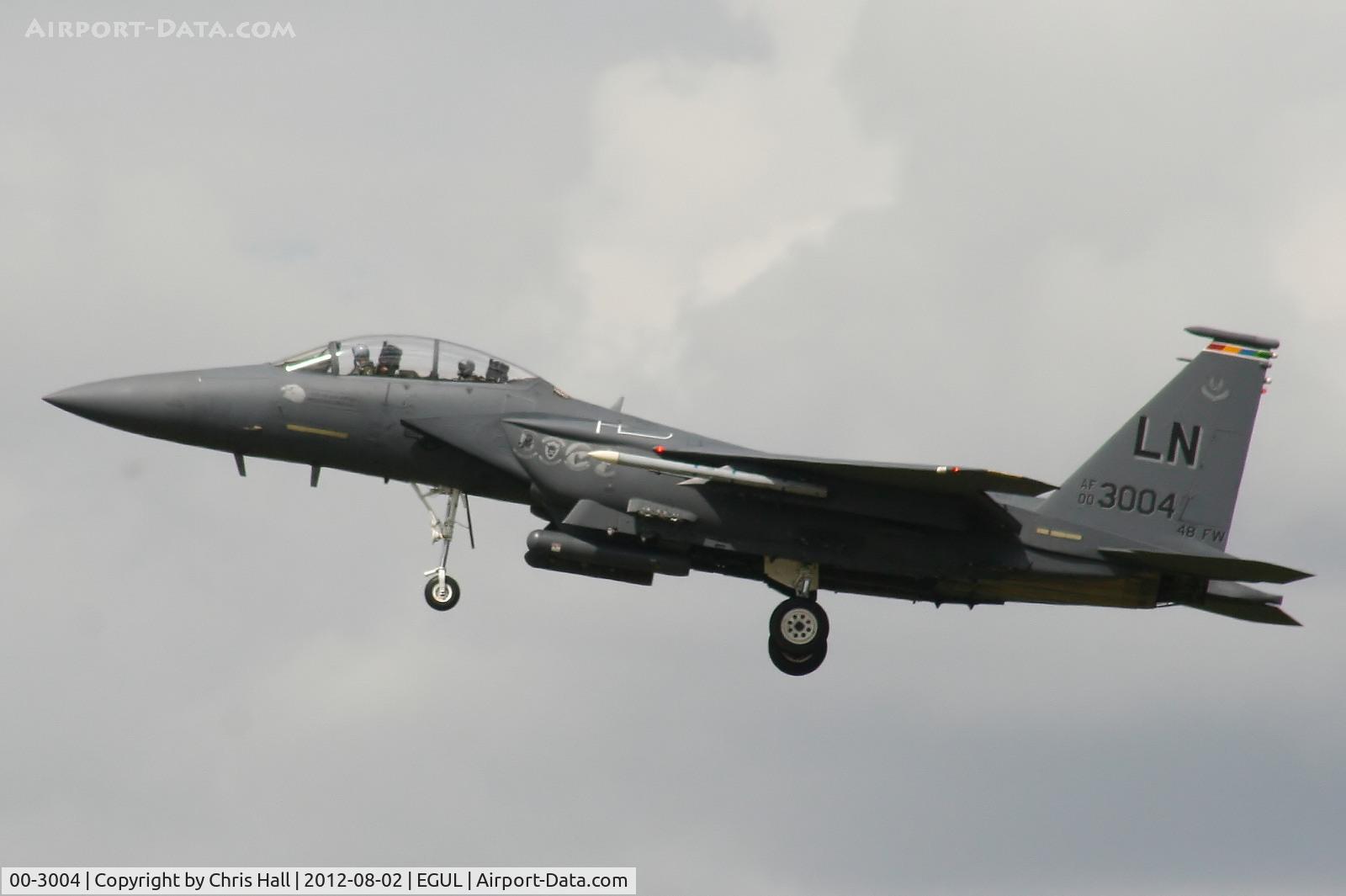 00-3004, 2000 McDonnell Douglas F-15E Strike Eagle C/N 1370/E231, 494th Fighter Squadron “The Panthers”