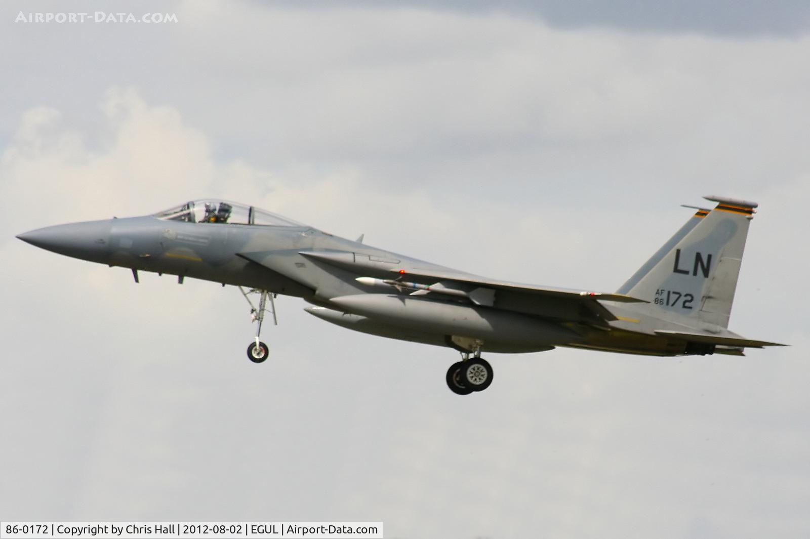 86-0172, 1986 McDonnell Douglas F-15C Eagle C/N 1021/C400, 493rd Fighter Squadron,  ‘Grim Reapers’
