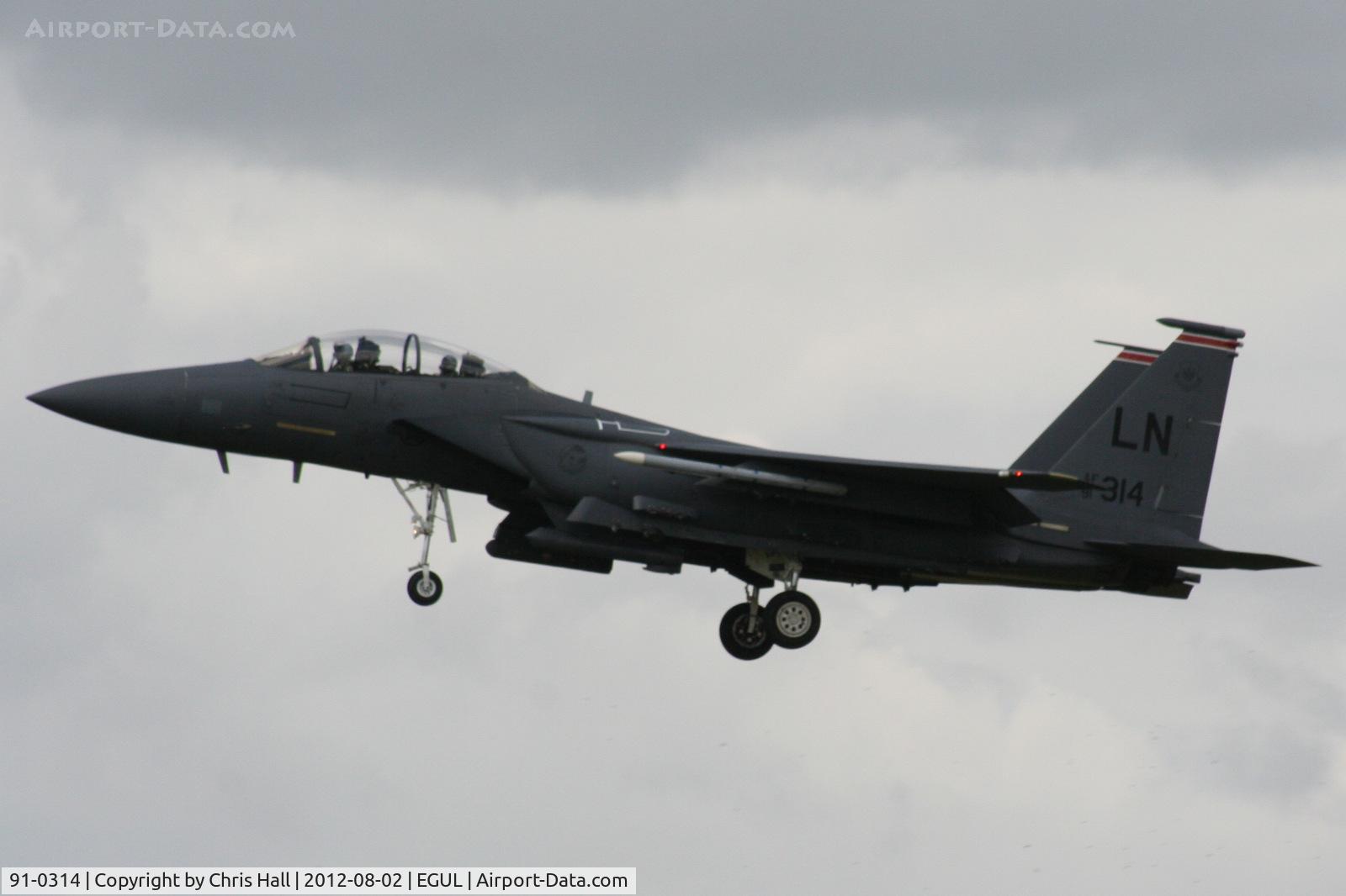 91-0314, 1991 McDonnell Douglas F-15E Strike Eagle C/N 1221/E179, 492nd Fighter Squadron “Madhatters”