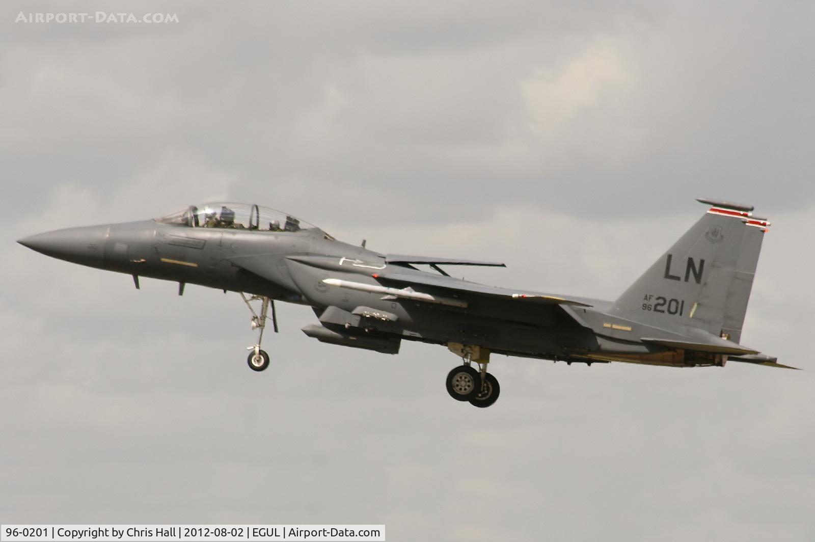 96-0201, 1996 McDonnell Douglas F-15E Strike Eagle C/N 1331/E211, 492nd Fighter Squadron “Madhatters”