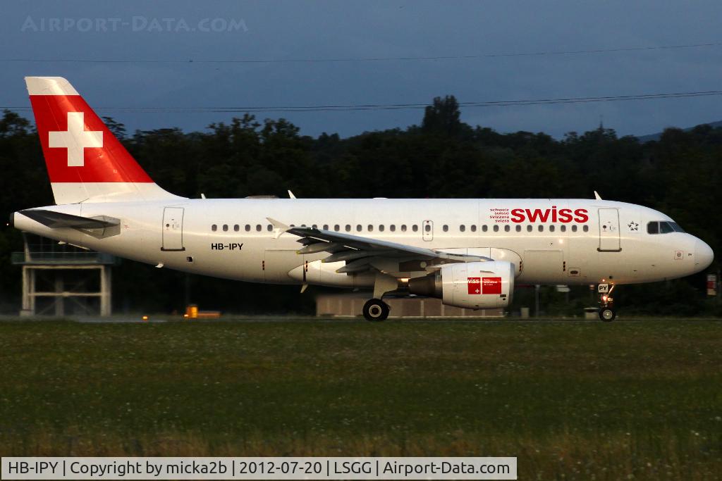 HB-IPY, 1996 Airbus A319-112 C/N 621, Take off in 23