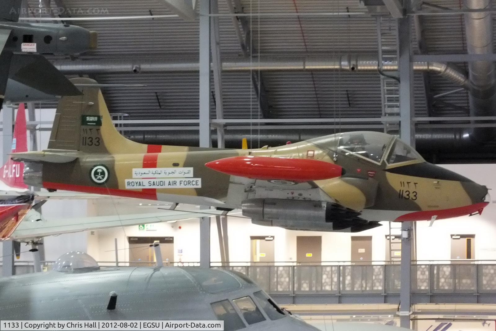 1133, BAC 167 Strikemaster C/N PS.364, Royal Saudi Airforce BAC 167 Strikemaster displayed in the AirSpace hangar