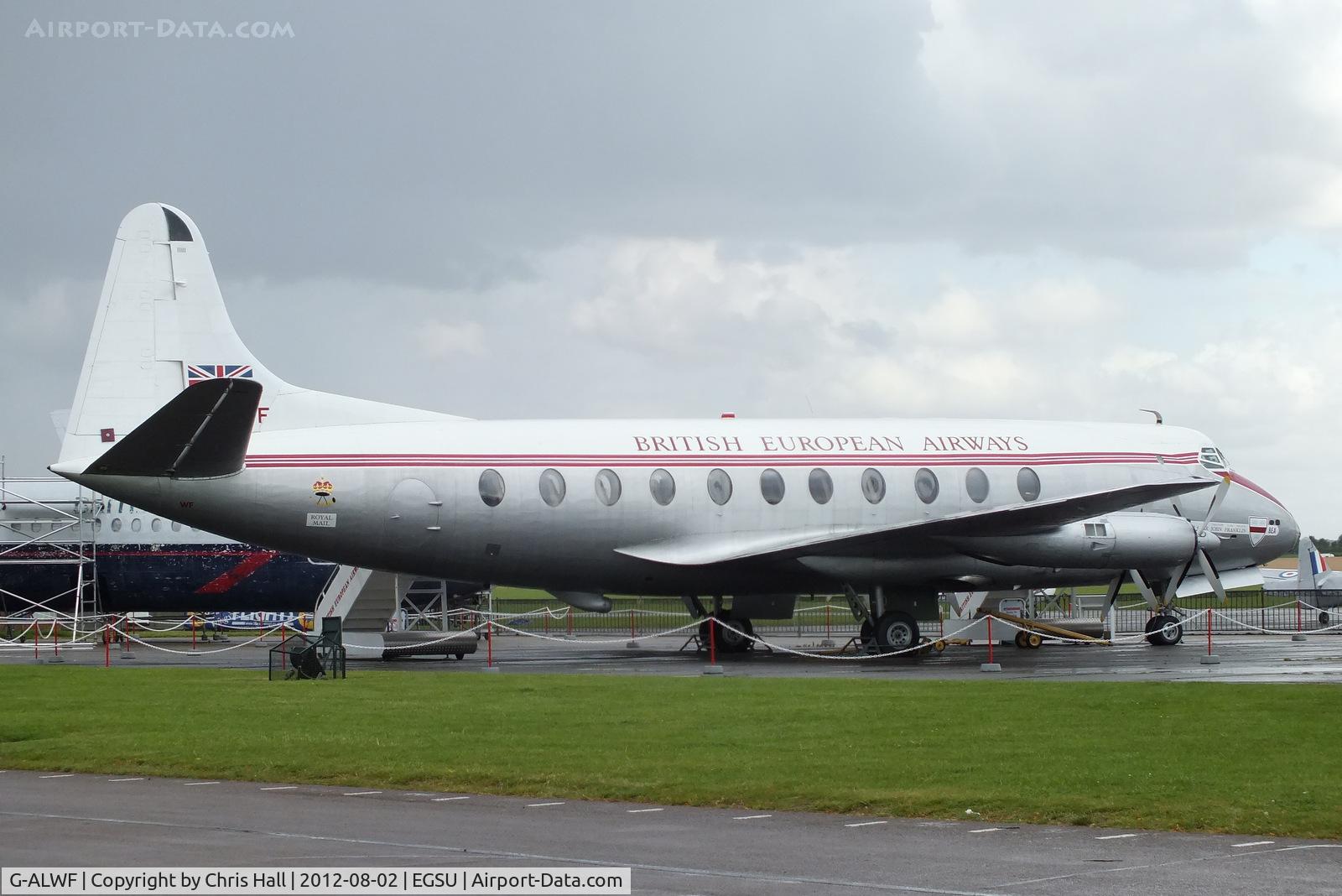 G-ALWF, 1952 Vickers Viscount 701 C/N 005, Preserved by the Duxford Aviation Society in BEA colour scheme