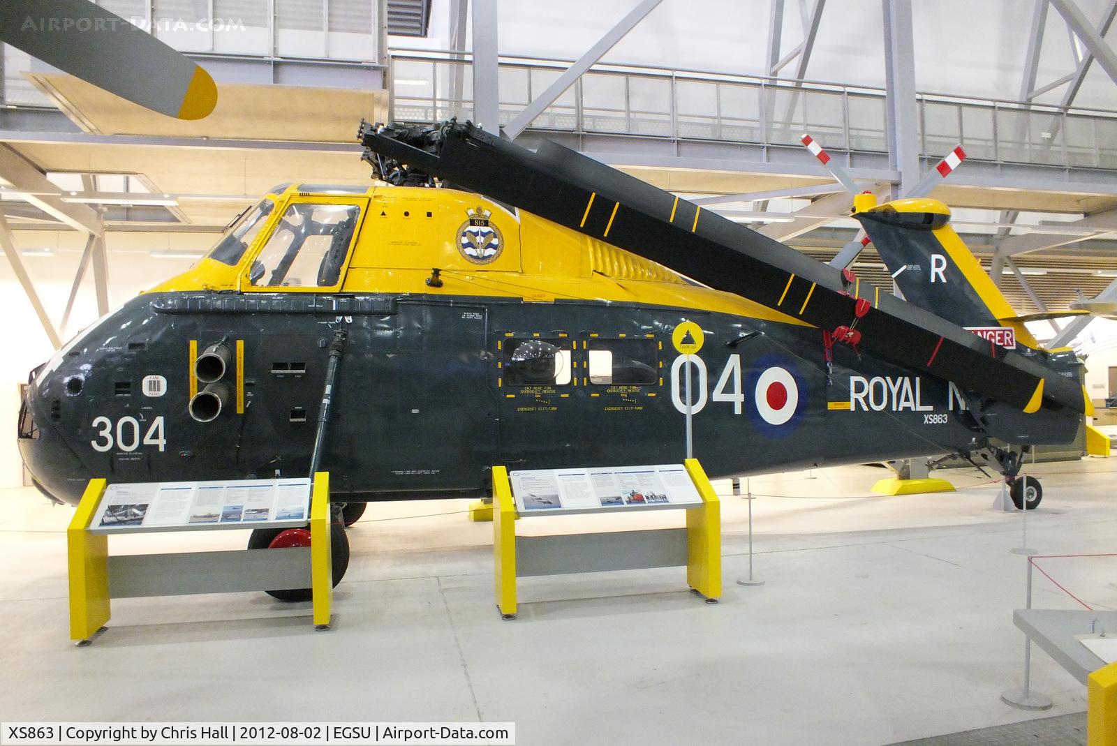 XS863, 1965 Westland Wessex HAS.1 C/N WA243, Preserved at the Imperial War Museum in Royal Navy colours