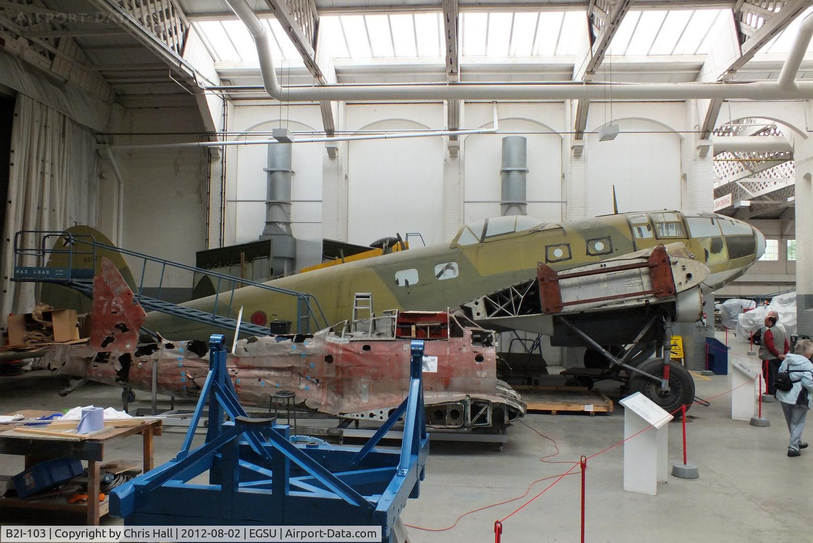 B2I-103, 1942 CASA 2.111A C/N 053, One of 236 licence built by CASA of Spain and identical to the He.111 H-6, under long term restoration at the IWM Duxford
