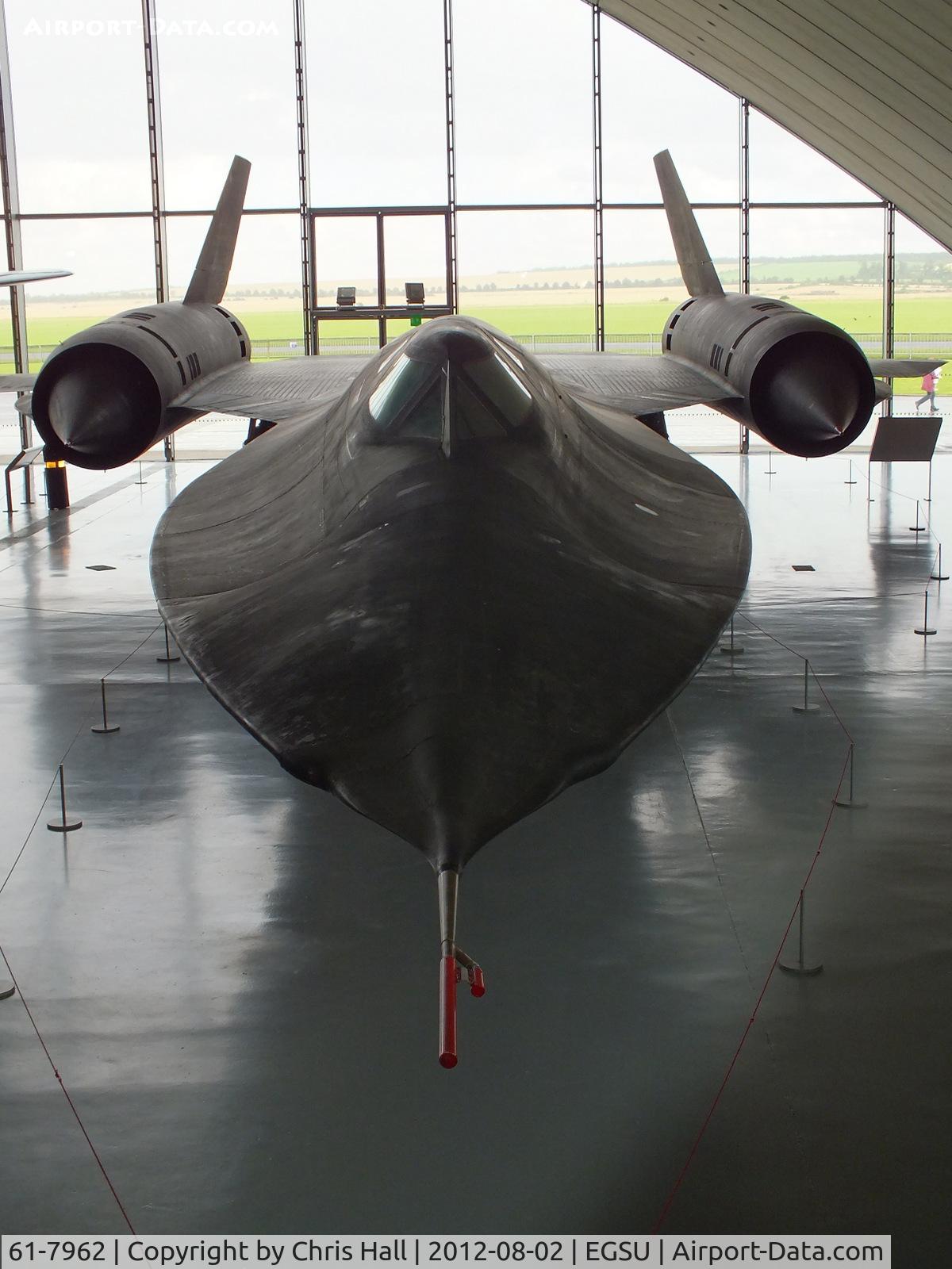 61-7962, 1964 Lockheed SR-71A Blackbird C/N 2013, The only SR-71 on display outside the United States, displayed in the American Air Museum Duxford.