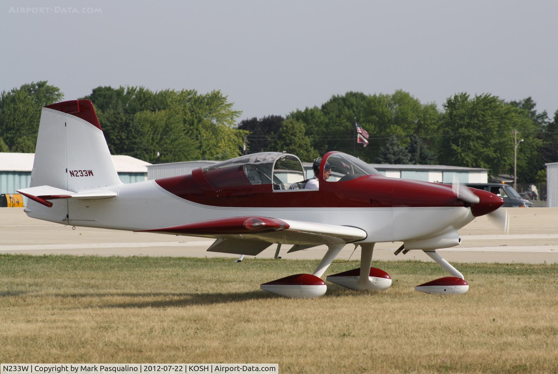 N233W, 2007 Vans RV-7A C/N 71973, Vans RV-7A