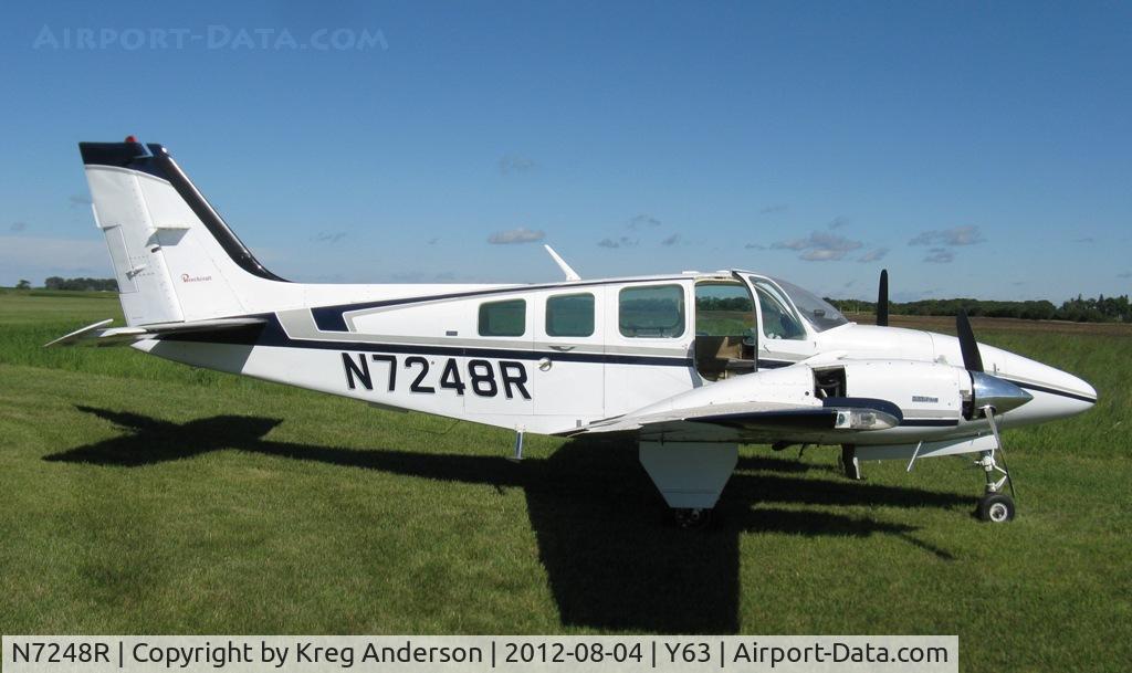 N7248R, 1975 Beech 58 Baron C/N TH-578, 2012 Lakes Area Pilots Assc. Fly-in