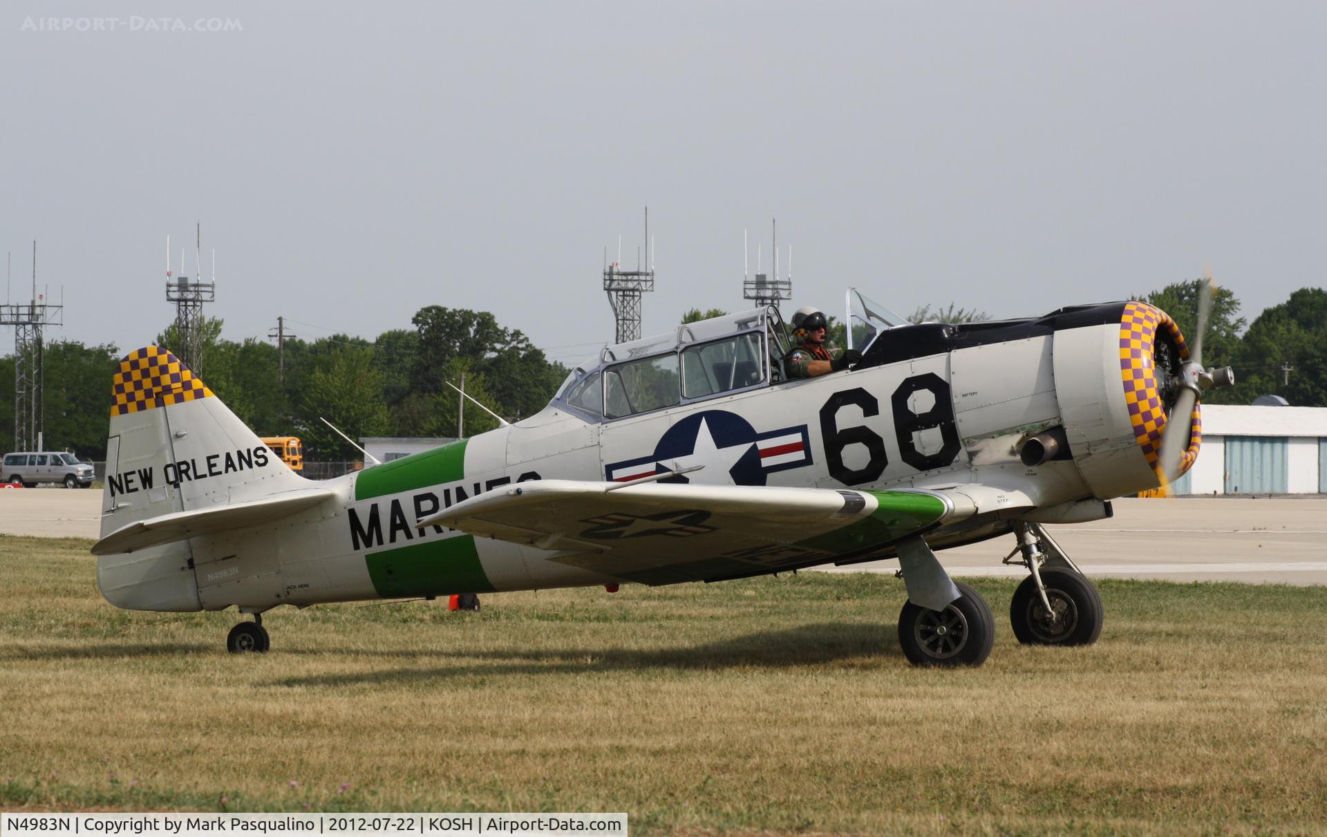 N4983N, 1957 North American AT-6D Texan C/N 121-42175 (44-81453), North American AT-6D