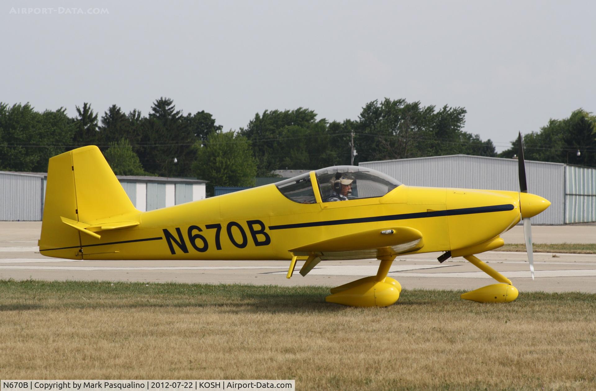 N670B, 2007 Vans RV-6A C/N 60176, Vans RV-6A