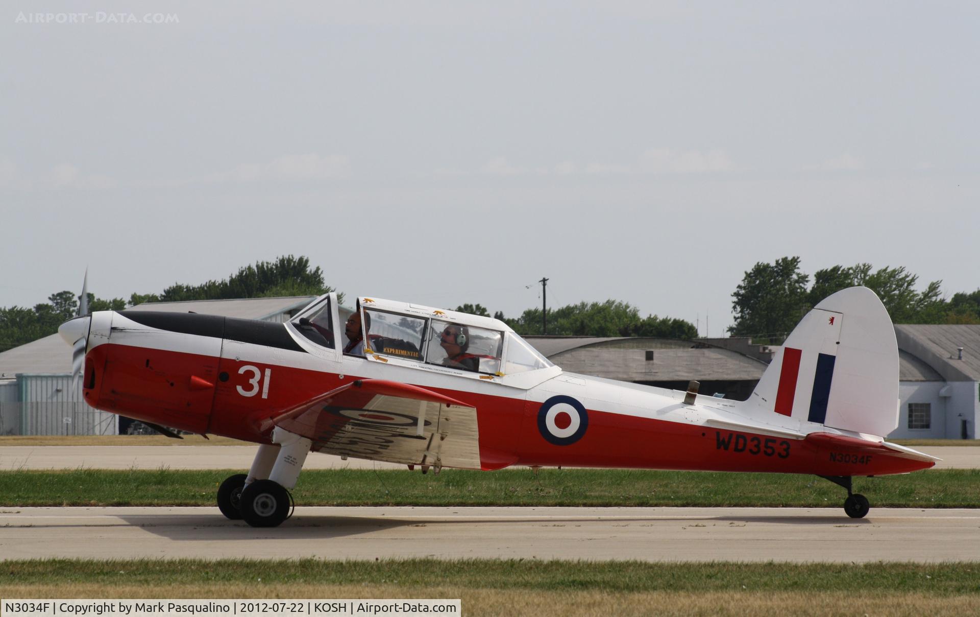 N3034F, De Havilland DHC-1 Chipmunk T.10 C/N C1/0291, DHC-1 T.MK. 10