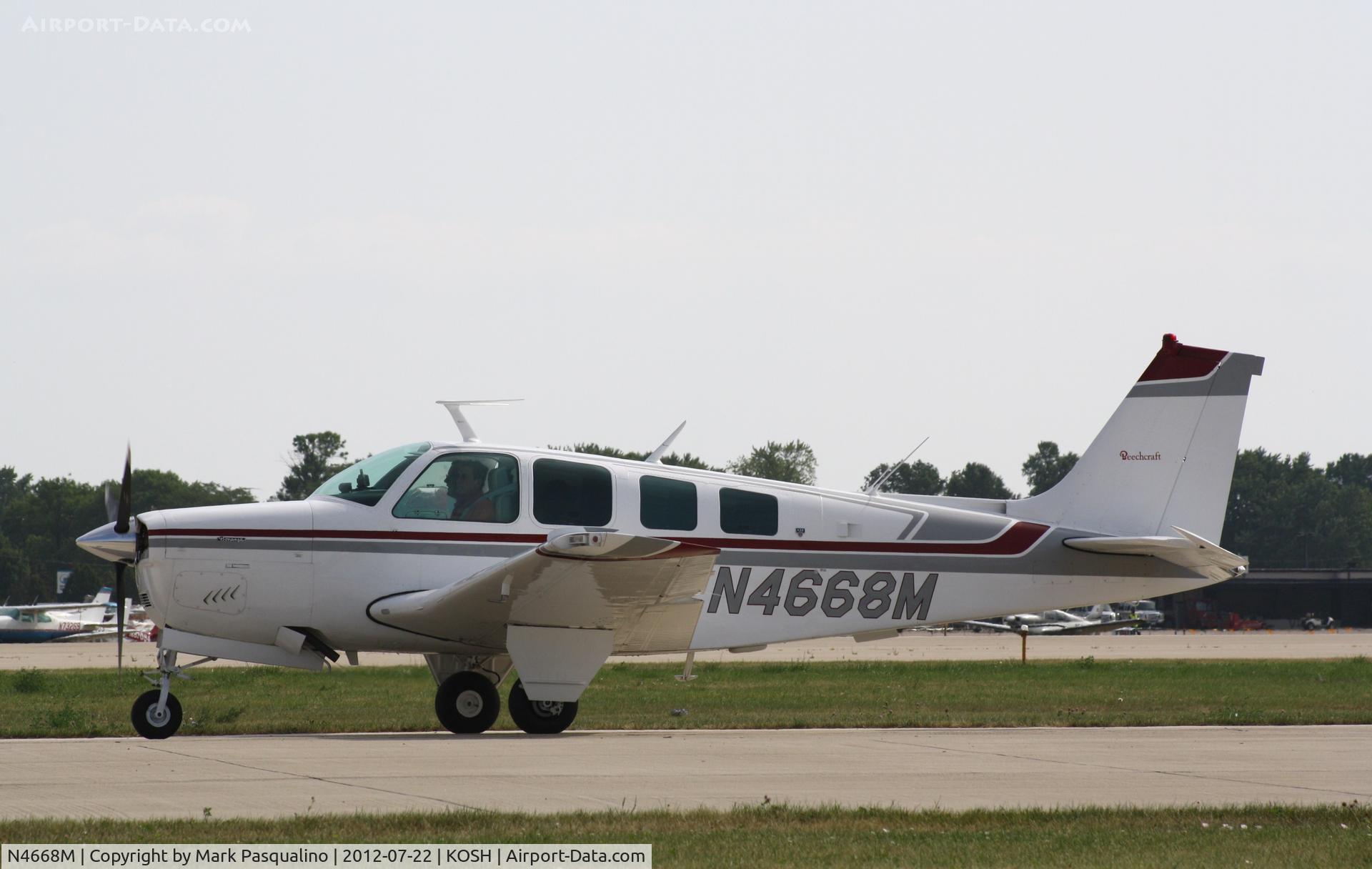 N4668M, 1978 Beech A36 Bonanza 36 C/N E-1252, Beech A36