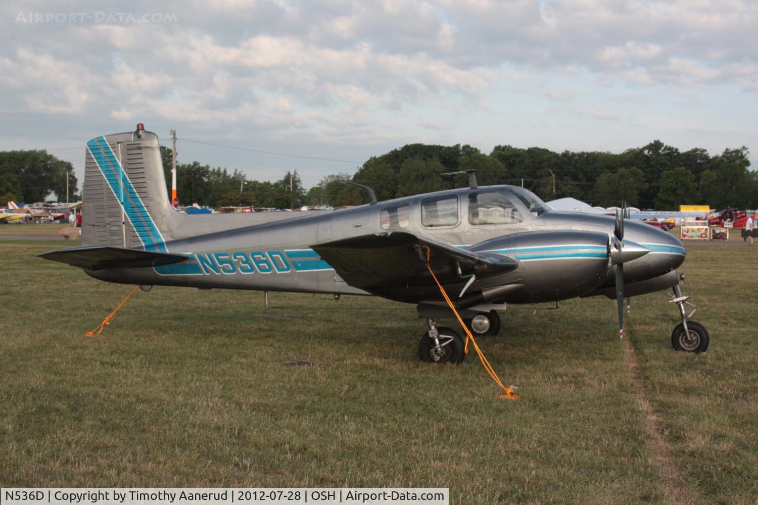 N536D, 1962 Beech D50E Twin Bonanza C/N DH-338, 1962 Beech D50E, c/n: DH-338