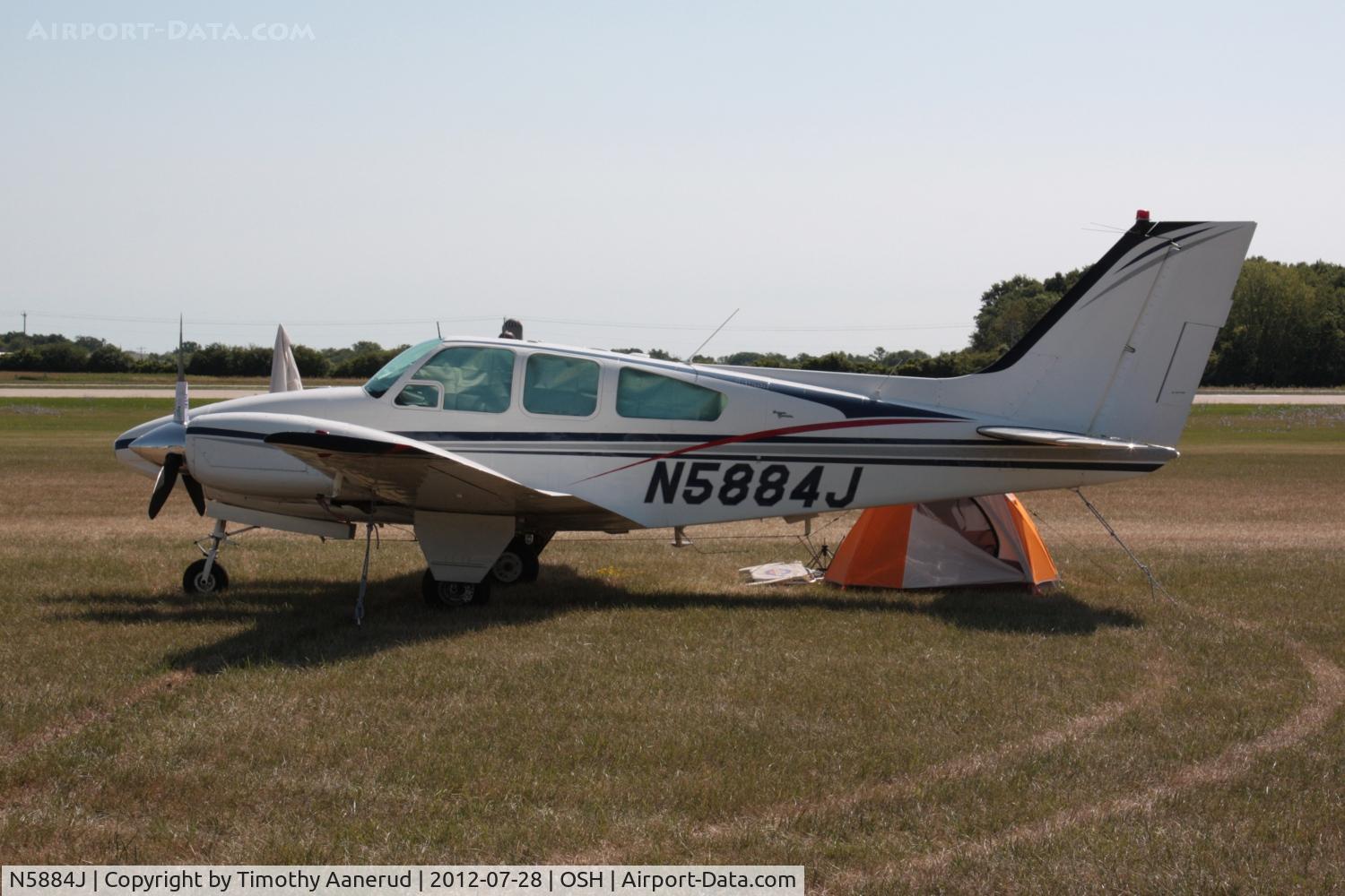 N5884J, 1965 Beech 95-B55 (T42A) Baron C/N TC-926, 1965 Beech 95-B55 (T42A), c/n: TC-926